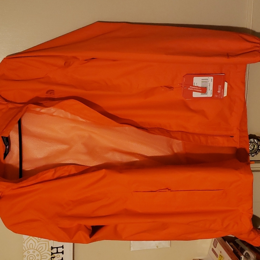 Womens Northface Spring jacket the color Flame